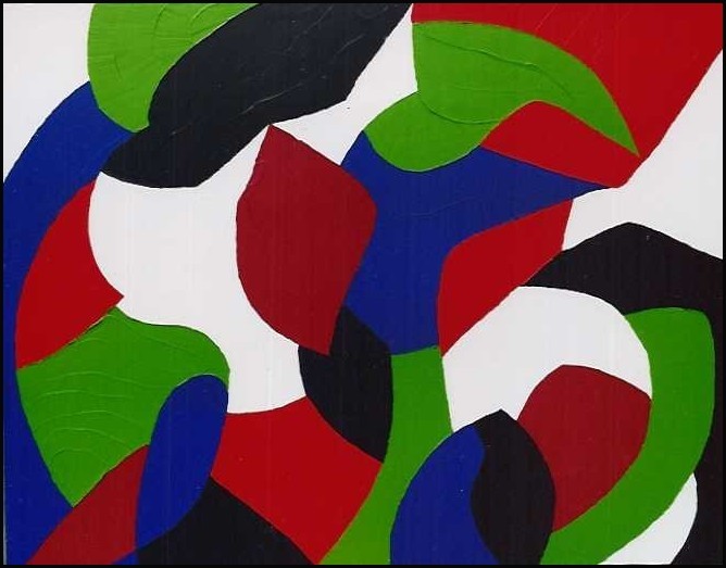 ABSTRACT OF FOUR O'CLOCKS 38X48