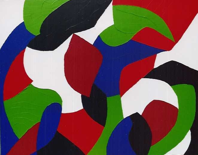 ABSTRACT OF FOUR O'CLOCKS 38X48