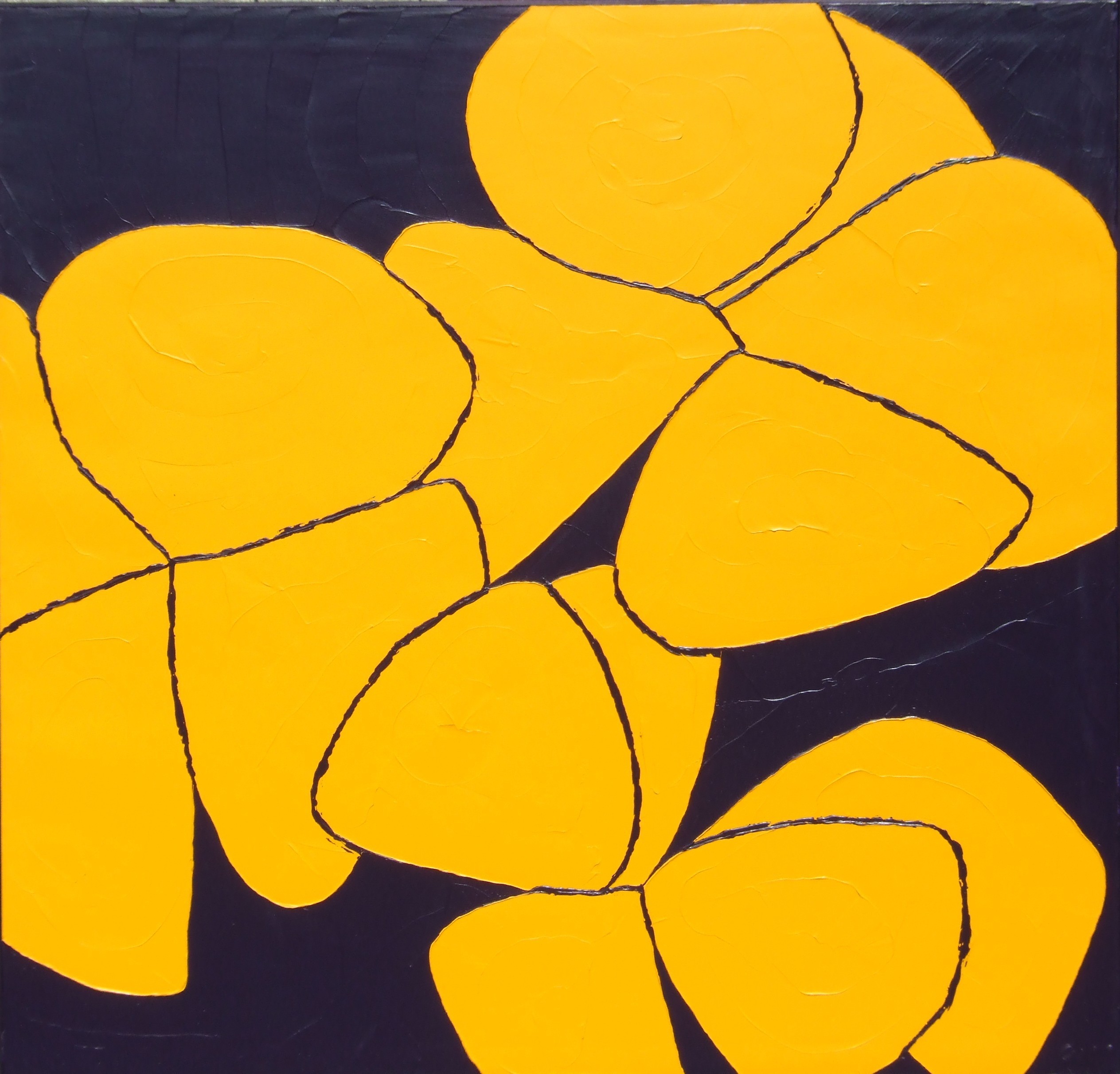 YELLOW VIOLAS 46X48