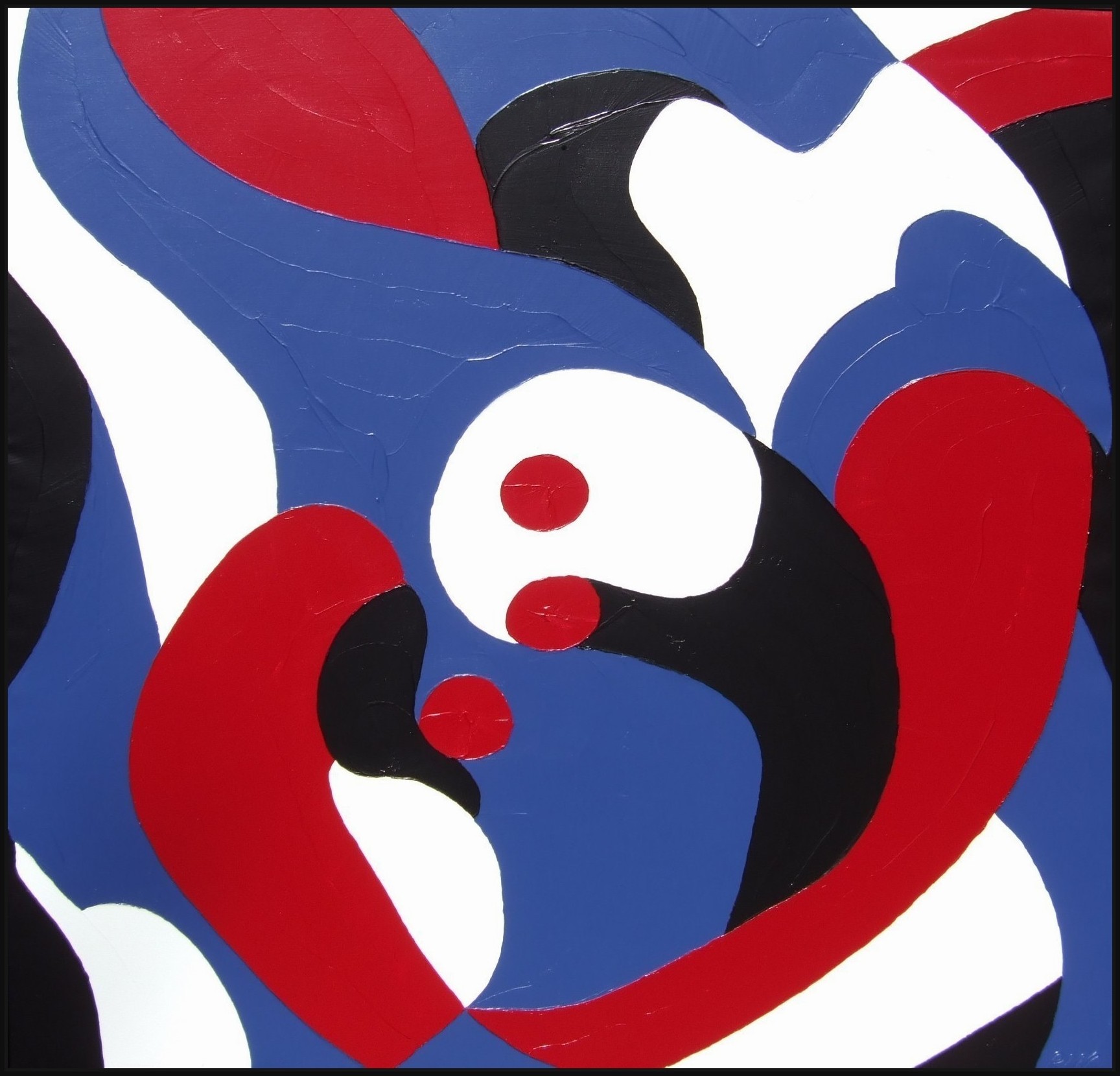 ABSTRACT OF CALLA FLOWERS 46X48