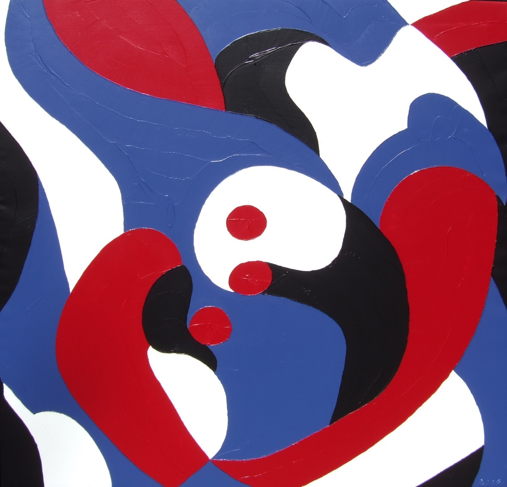 ABSTRACT OF CALLA FLOWERS 46X48