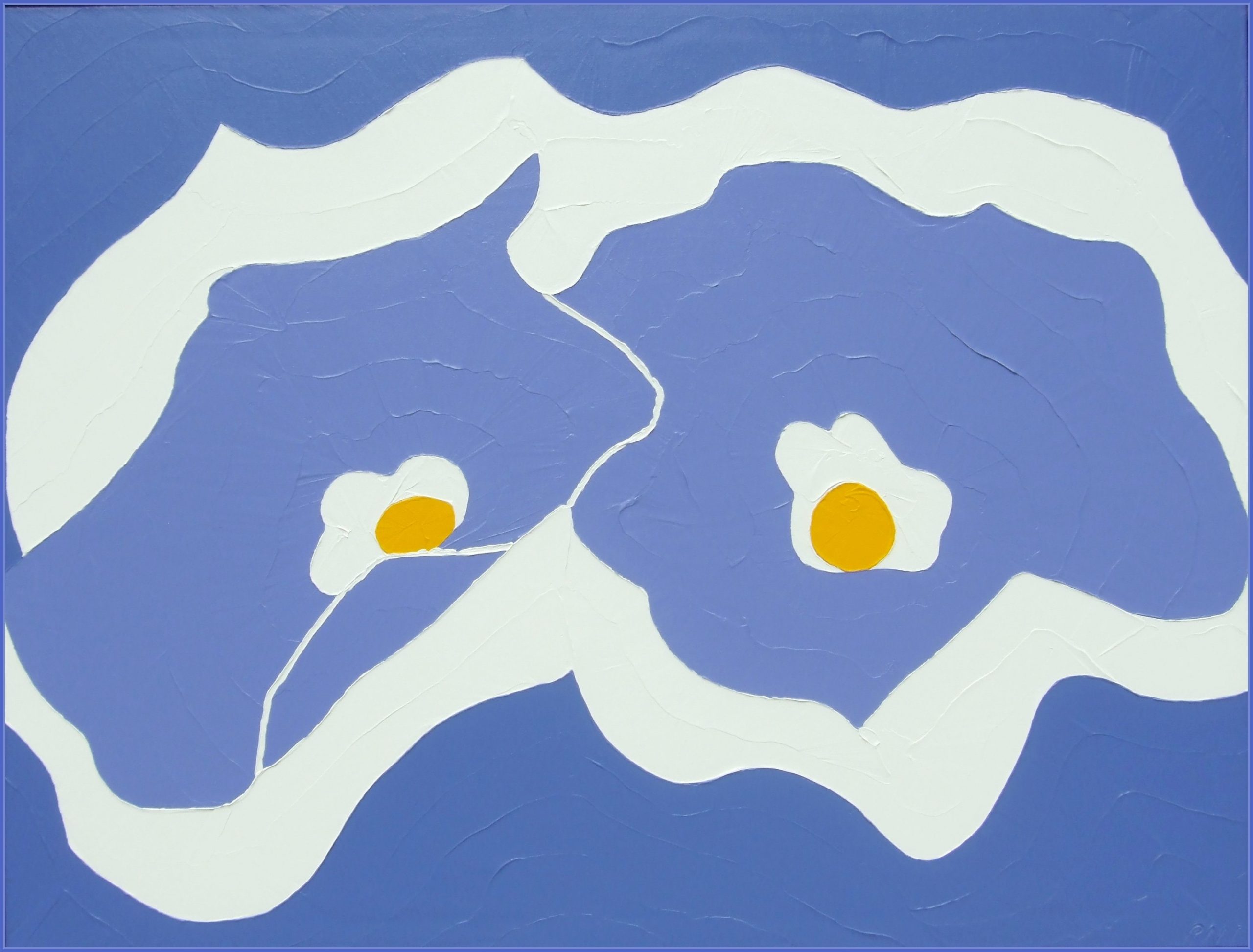 BLUE MORNING GLORIES 42X50