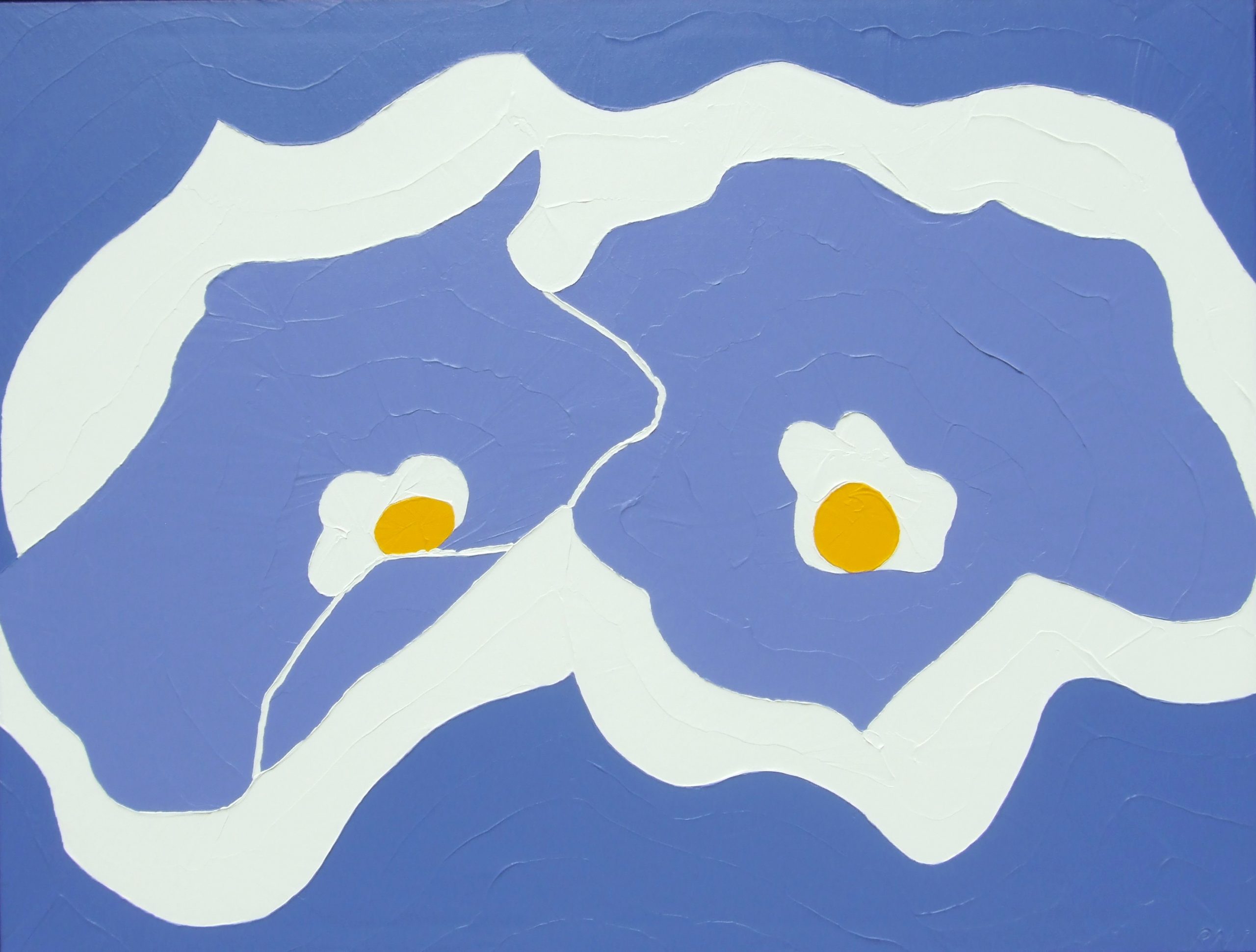 BLUE MORNING GLORIES 42X50